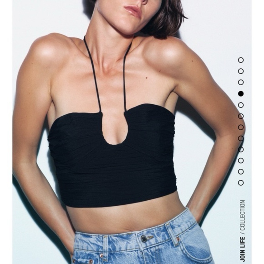 NWT Zara halter crop top